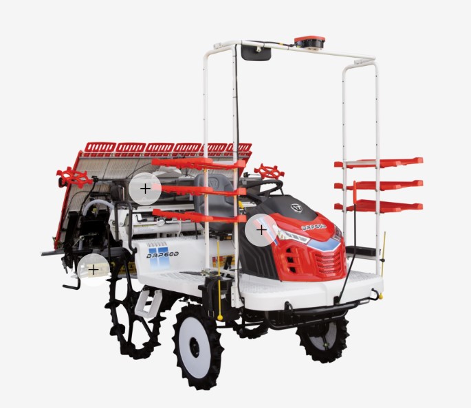 Daedong Rice transplanter DRP60 (6Rows) 앞좌측면