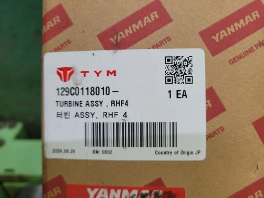TYM Tractor 트랙터  얀마Engine 터보챠져ASSY (신품) 사진1