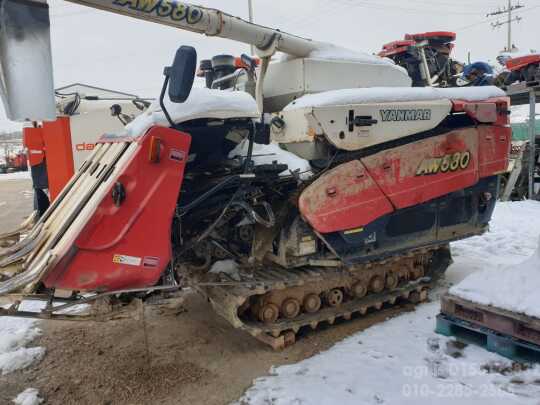 얀마 콤바인 AW580K (5조식) 엔진 밋션 기타 사진1