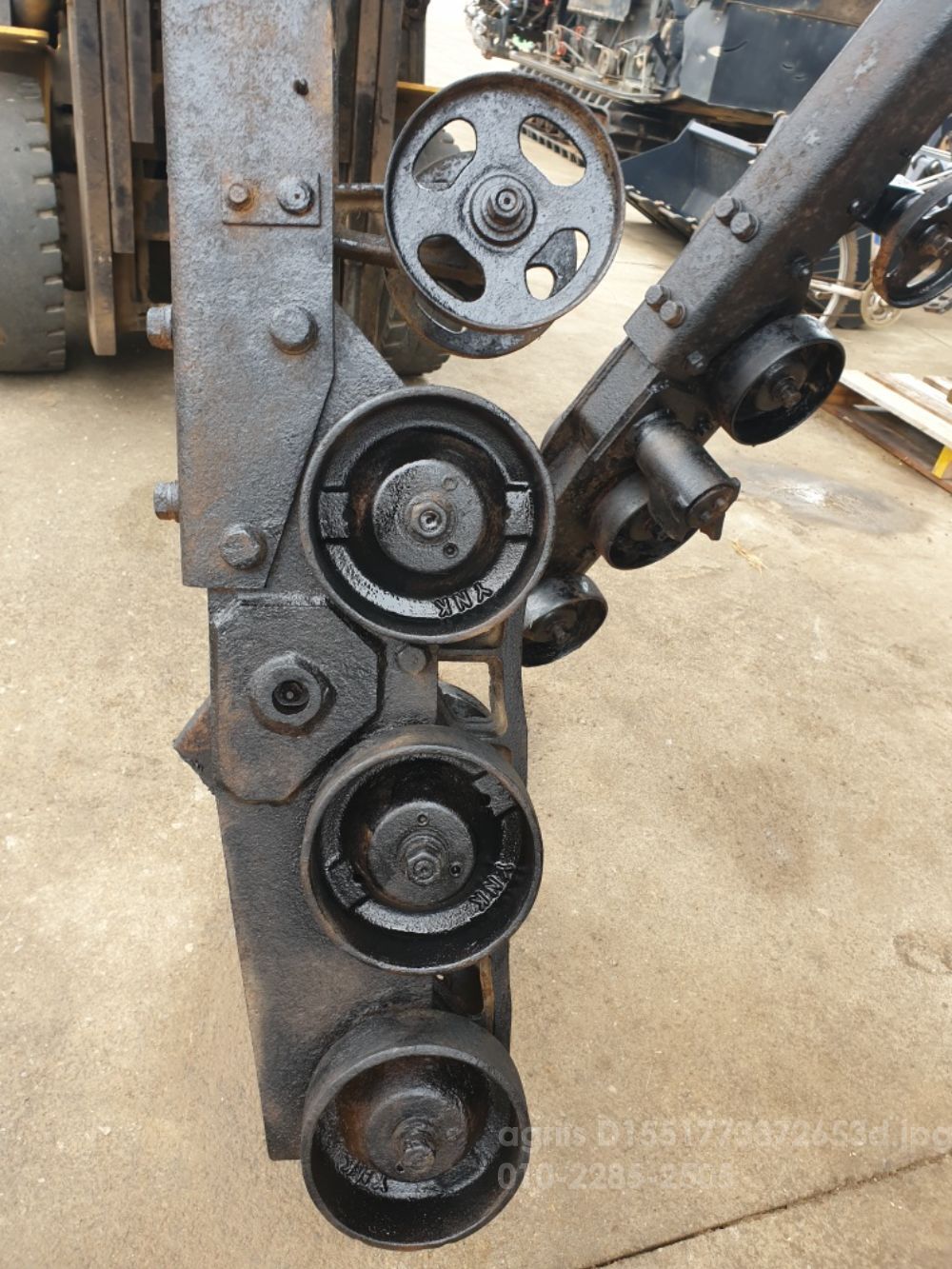 얀마 콤바인 AW695 (6조식) 하체 하체플레임 사진2