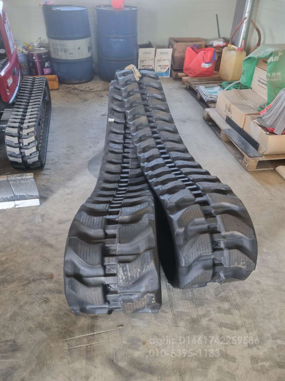 구보다 굴삭기 구보다 KX060 정품 고무트랙 고무트랙 사진2