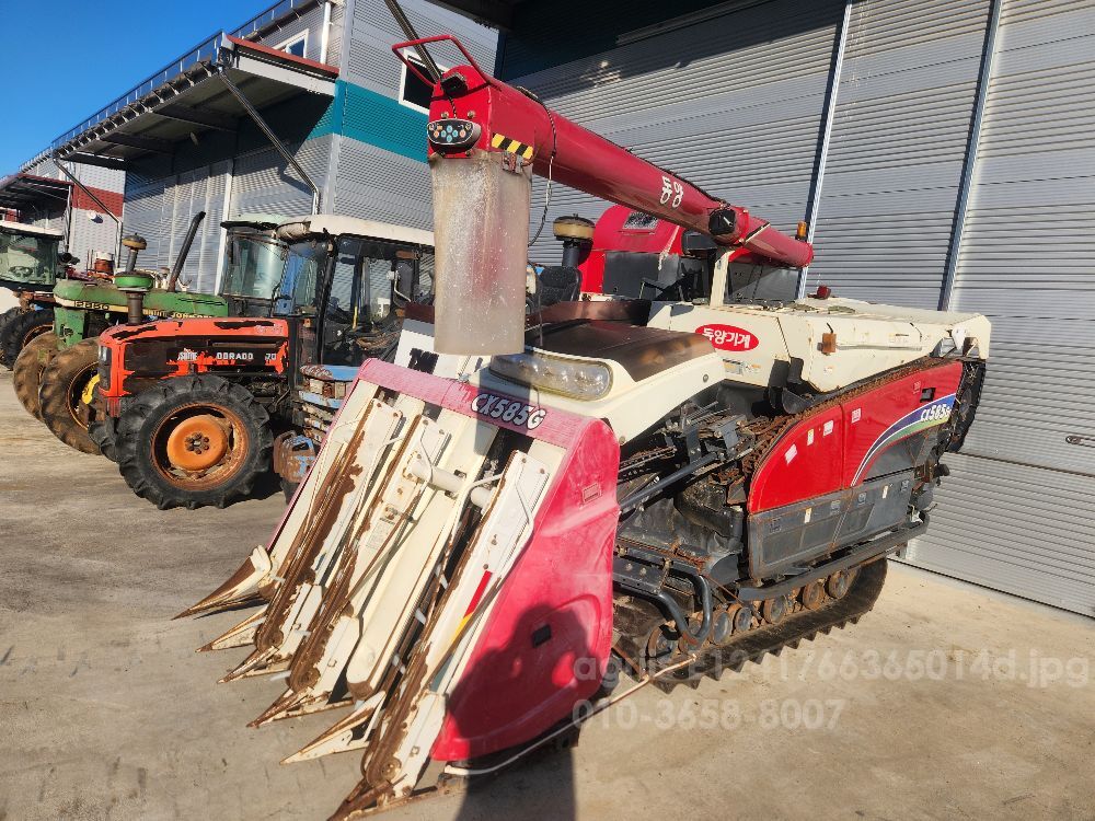 TYM Combine Harvester CX585G (5Rows) CX585G.Engine.Transmission.유압등 사진2