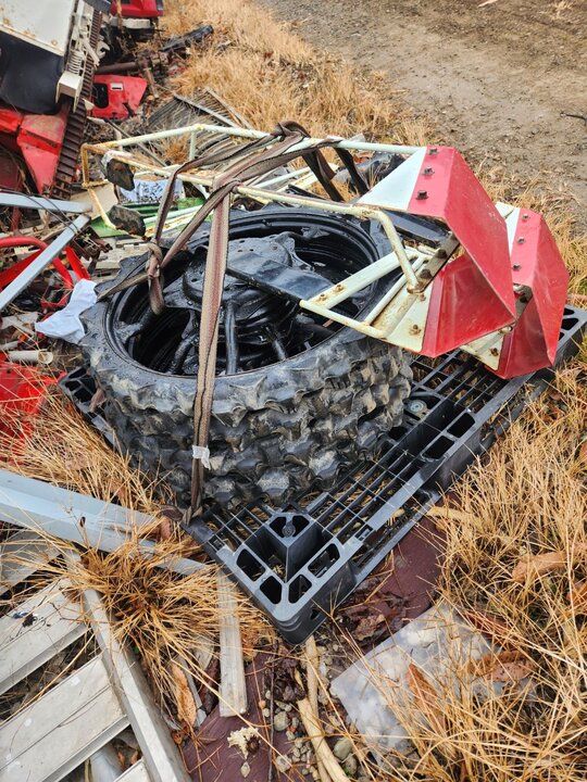 아세아 관리기 CFM-1200 (20마력) 타이어중고  사진1