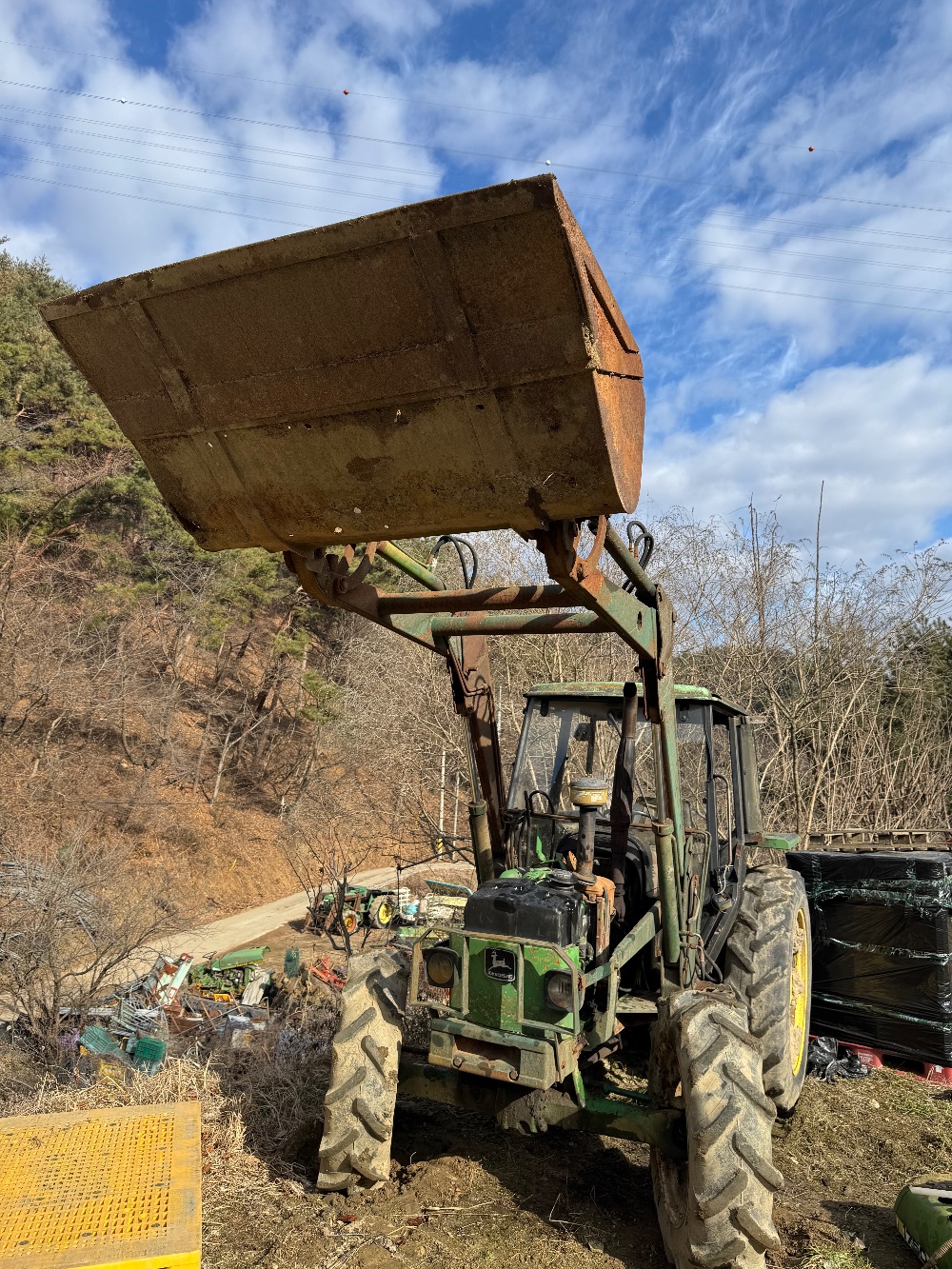 존디어 트랙터 1750 (53마력) 로우더만 직접 떼가실분 사진1