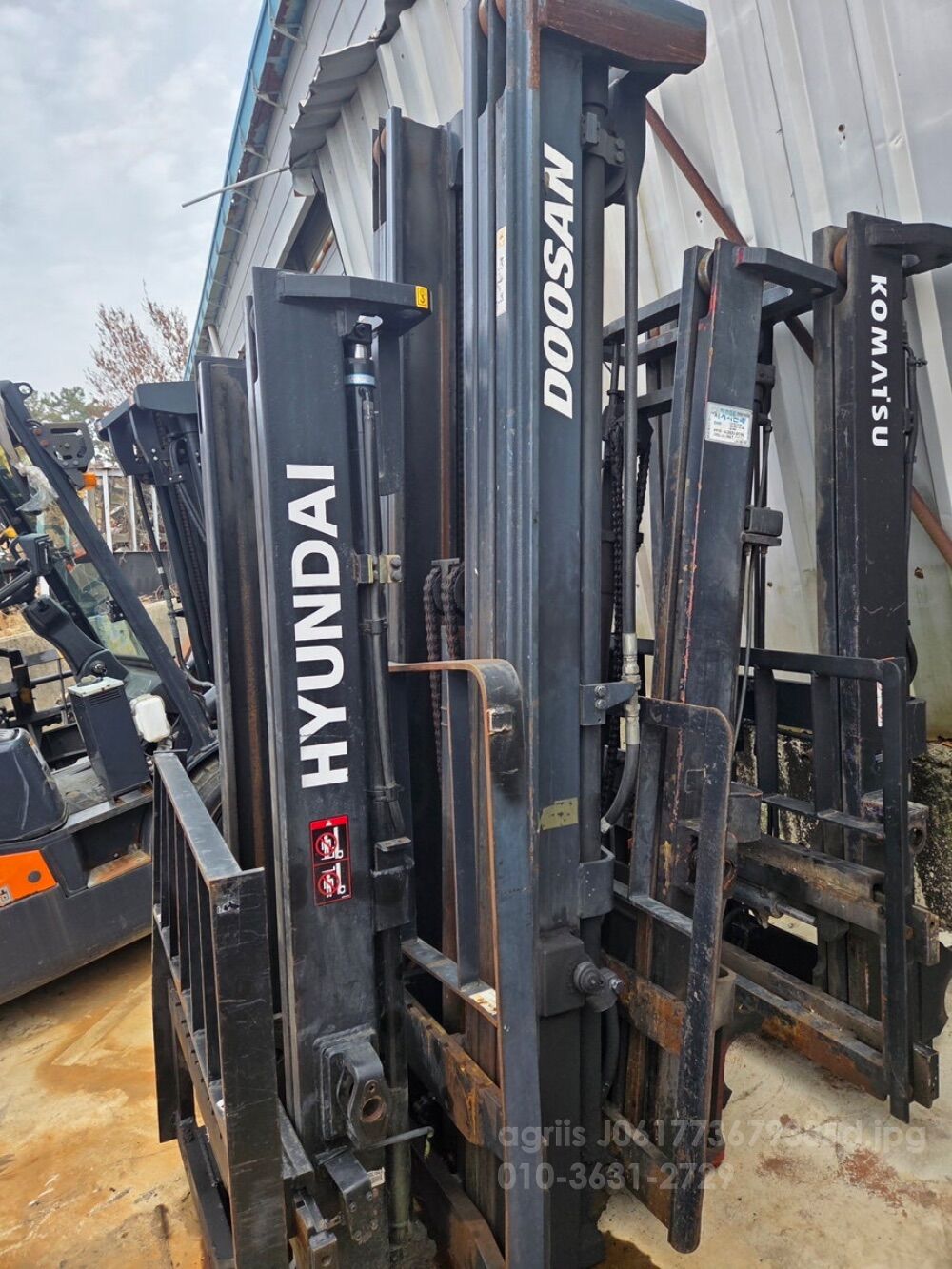 Doosan 2.5톤 지게차 마스트  3단 5560 마스트 사진2