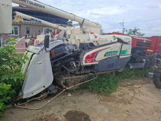 LS Combine Harvester LC650G (4Rows) 본 콤바인 과아세아사각베일러55 와대차교환됨  사진1
