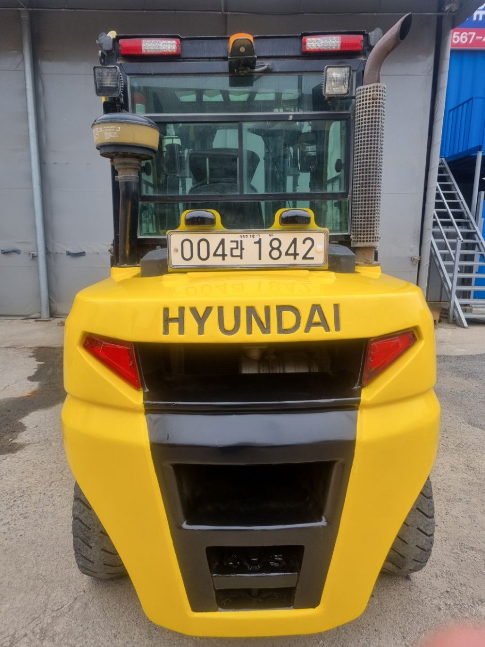Hyundai Forklift 45D-9F (4.5톤) 뒤우측면