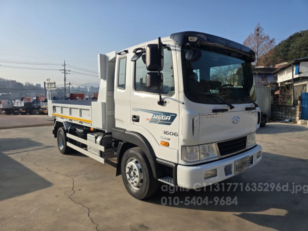 현대 메가 5톤 덤프 현대 4.5톤덤프 5t 뒤우측면