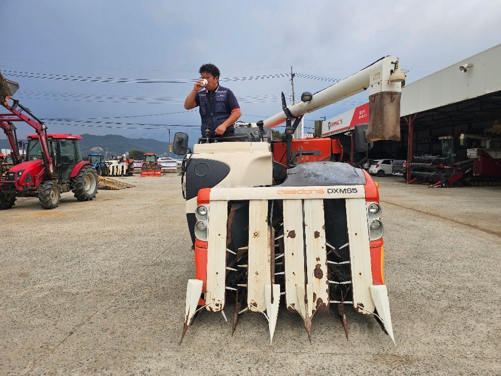 Daedong Combine Harvester DXM85 (5Rows) 뒤우측면