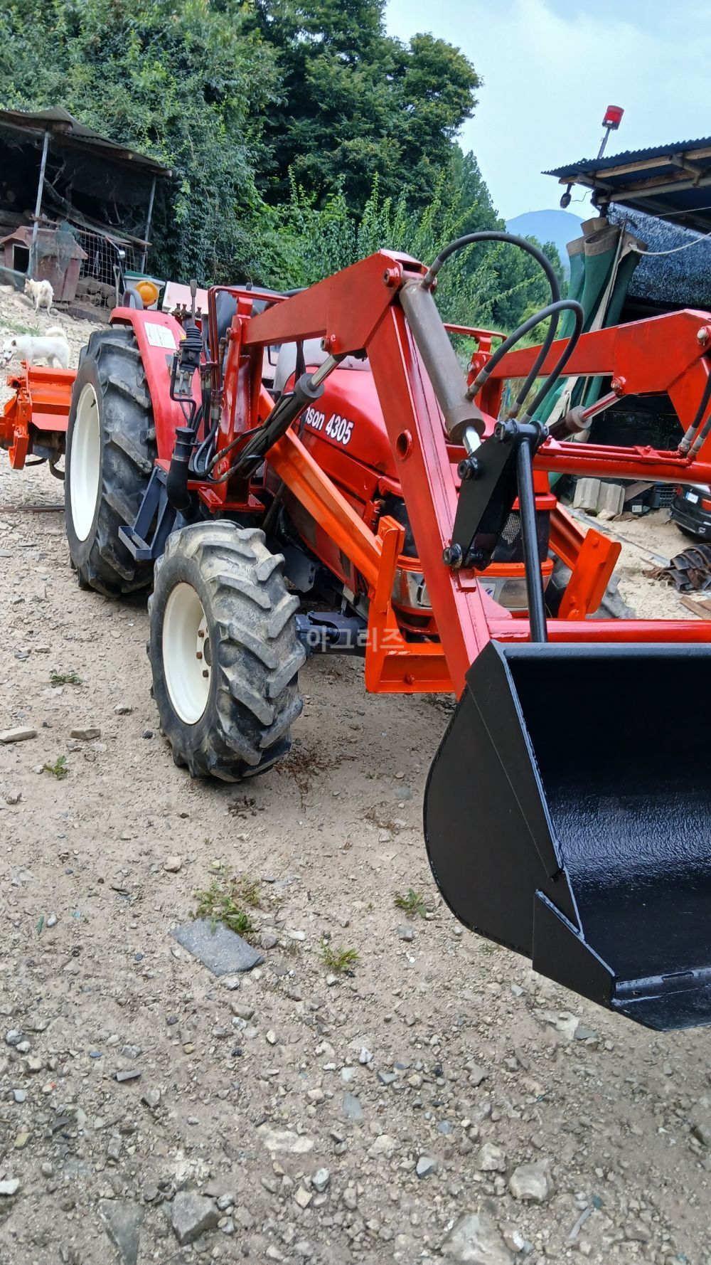 국제 트랙터 F4350-DK (43마력) 뒤우측면