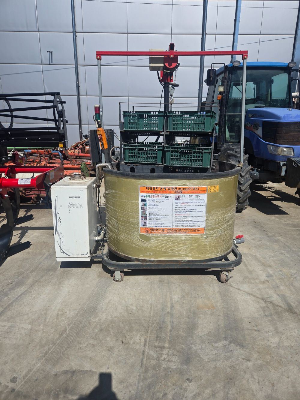 대광농기계 온탕소독기 DKS-3060 앞좌측면