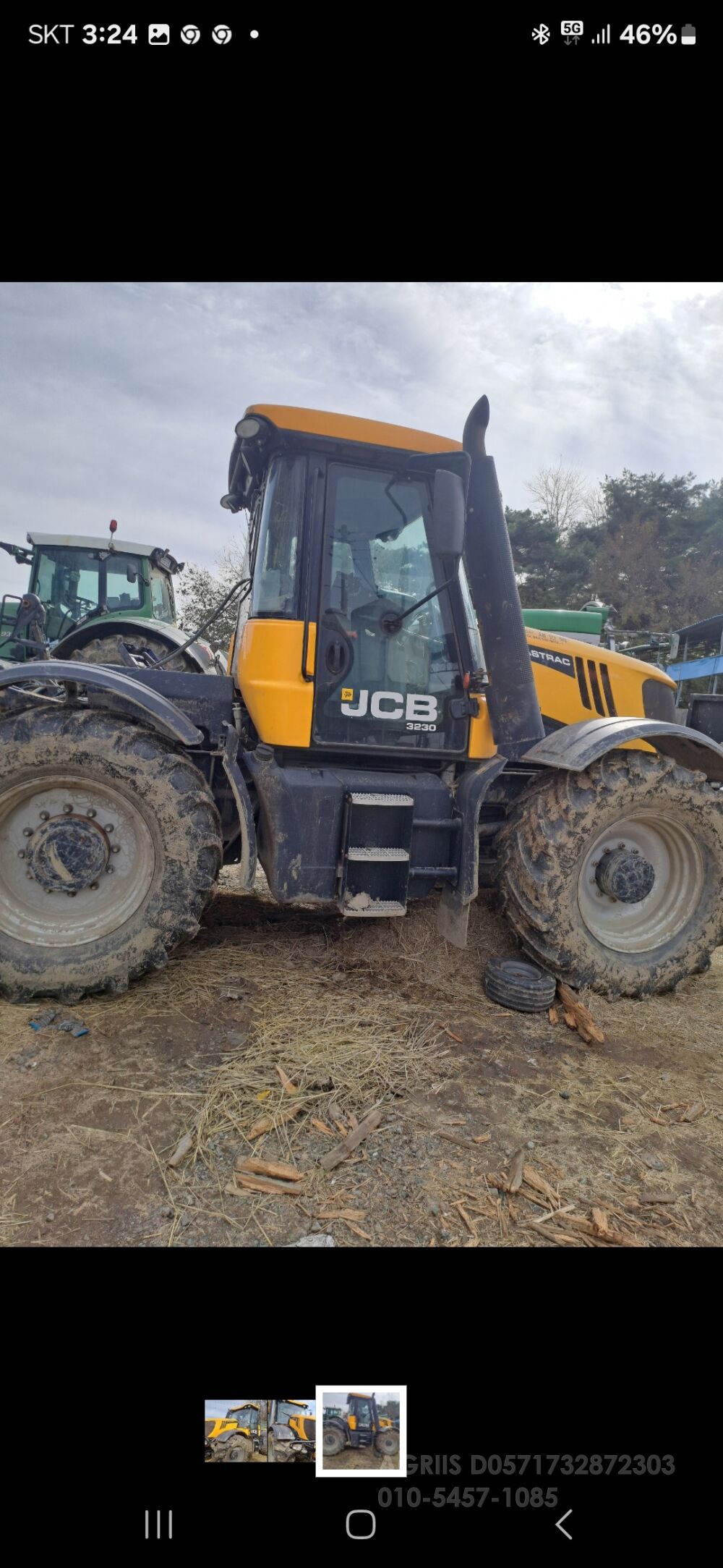 JcB 트랙터 JCB    230마력 앞좌측면