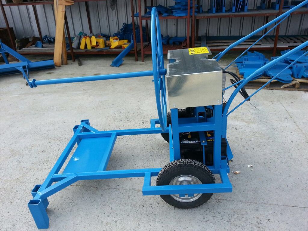 정공업사 전동식비닐수거기 DC24V모터장착 앞좌측면