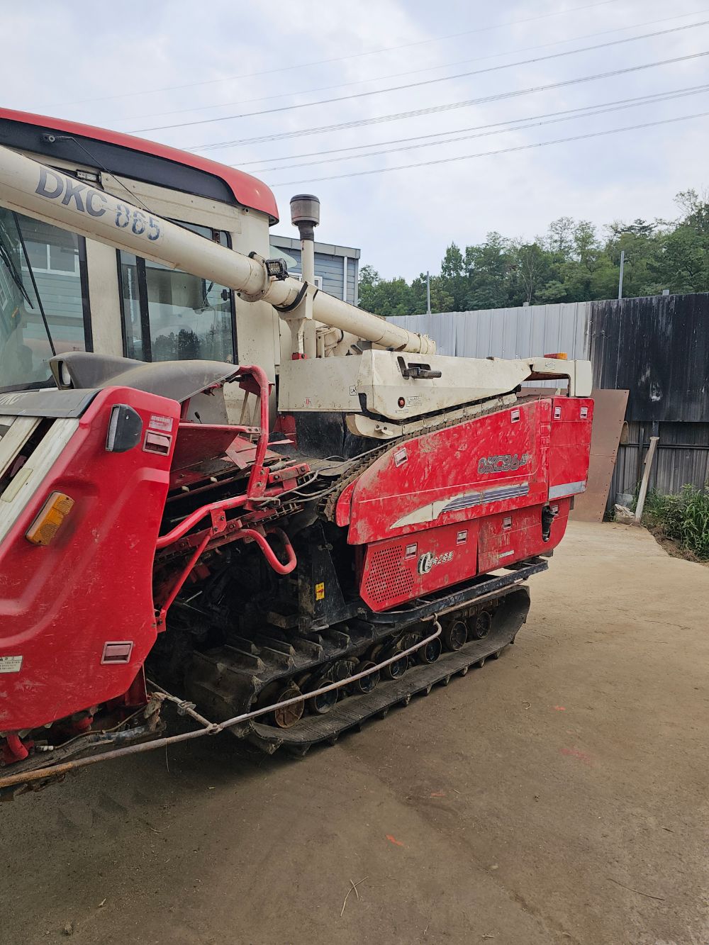 Kukje Combine Harvester DKC865 (5Rows) 뒤우측면