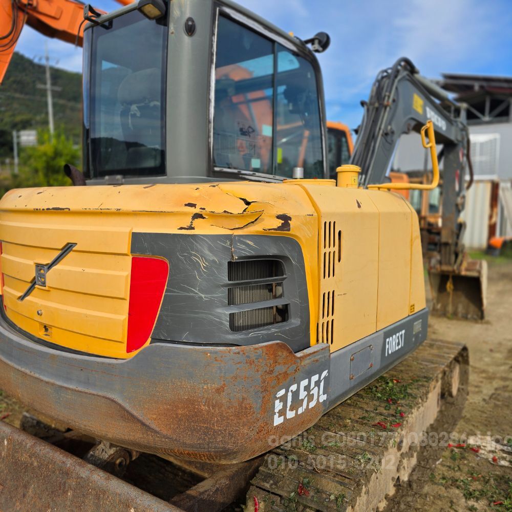 볼보 굴삭기 굴삭기 EC55C볼보 (5톤) 뒤우측면