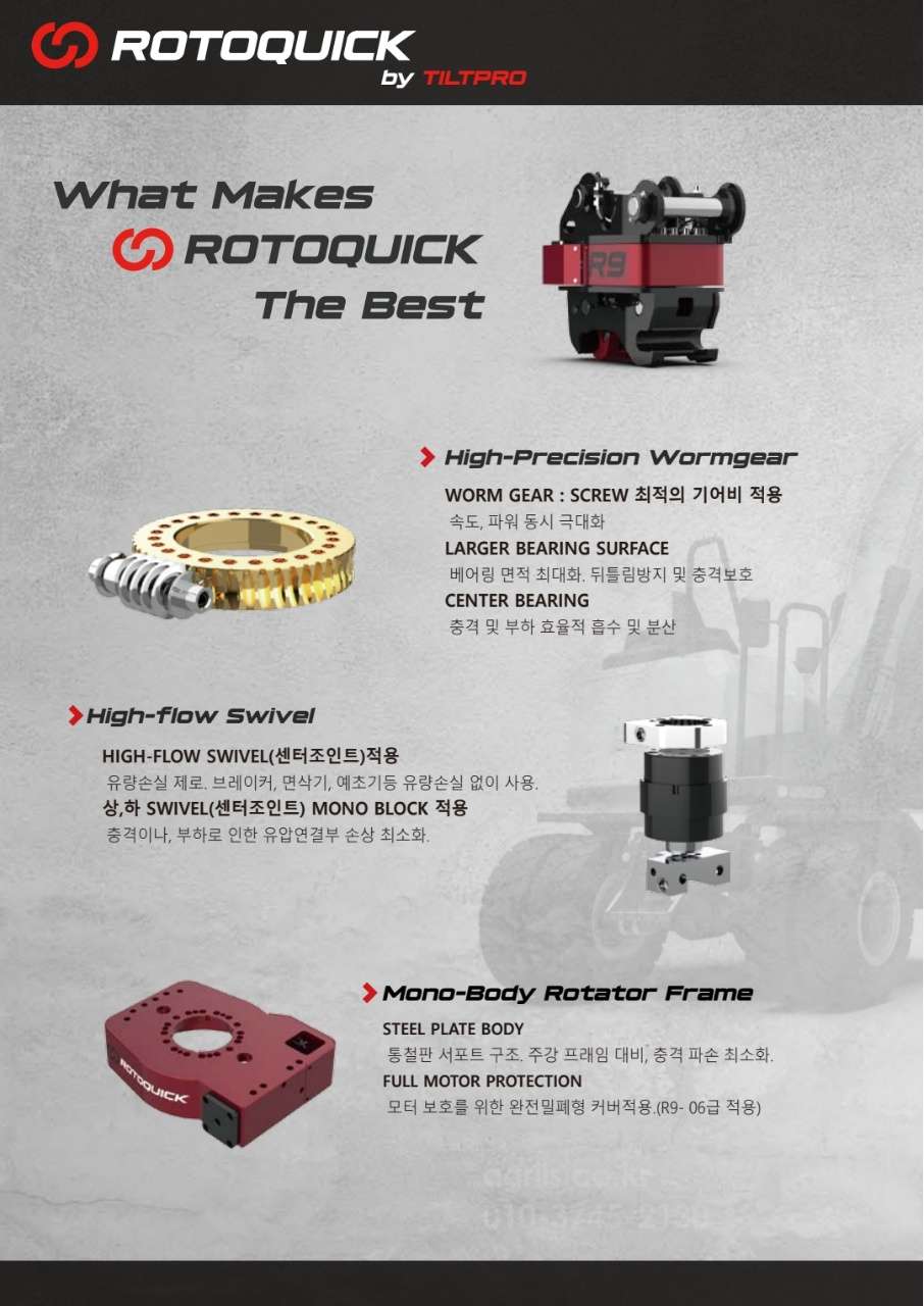 하국시그마엔지니어링 굴삭기회전링크 R702.03W.R906W 뒤우측면