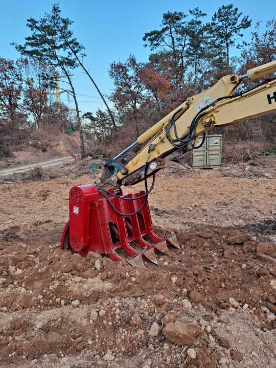  굴삭기쟁기로타리 KSR-1100  앞좌측면