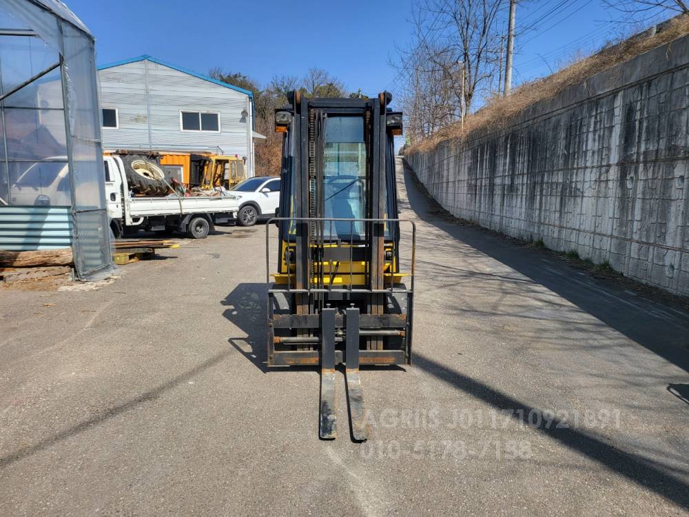 Hyundai Forklift 중고지게차 현대 포렉스 25L-7A  LPG 지게차 자동발캐빈통타이어  사진 7