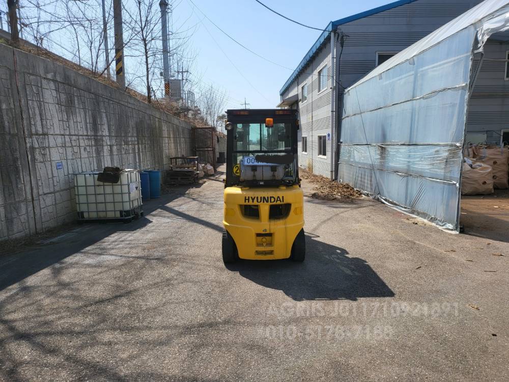 Hyundai Forklift 중고지게차 현대 포렉스 25L-7A  LPG 지게차 자동발캐빈통타이어  사진 8