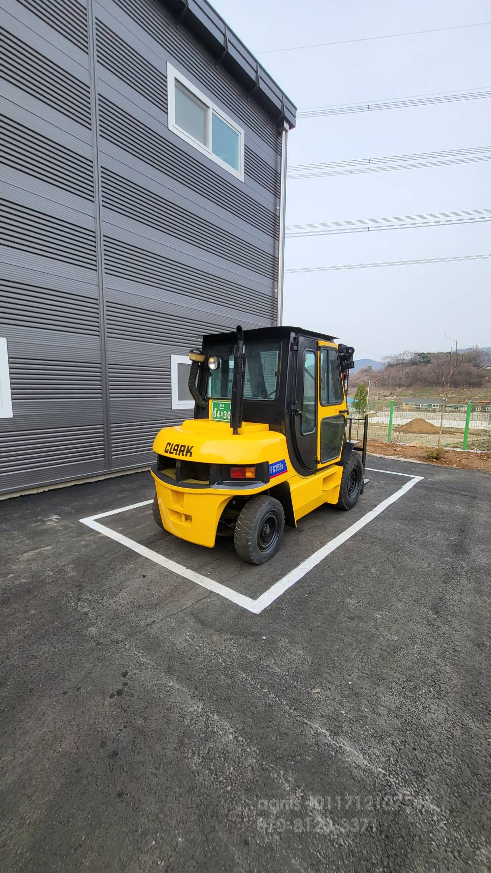 Clark Forklift FX353D  뒤우측면