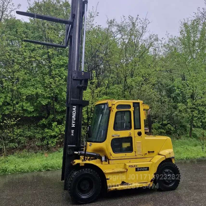 Kukje Forklift 현대5톤 하이마스타풀옵션 4미터 50상승  측면