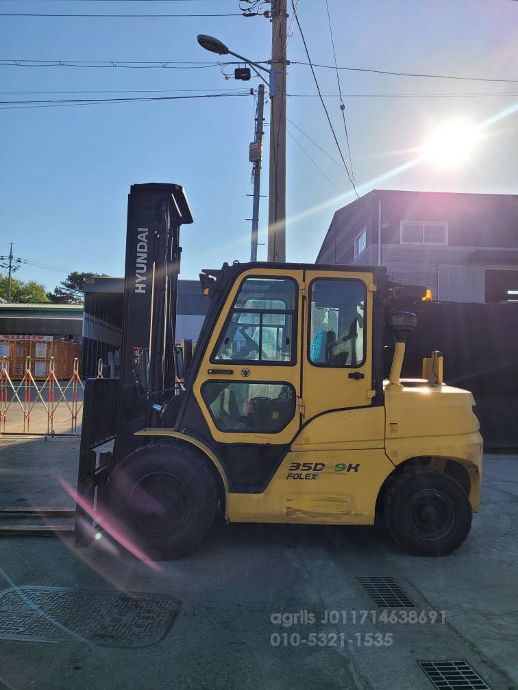 Hyundai Forklift 현대포렉스3.5톤하이3단풀옵션지게차  뒤우측면