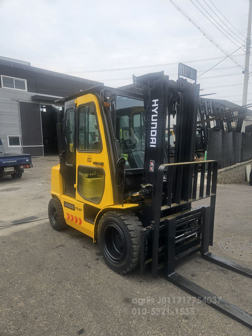 Hyundai Forklift 포렉스2.98톤풀옵션지게차  운전석