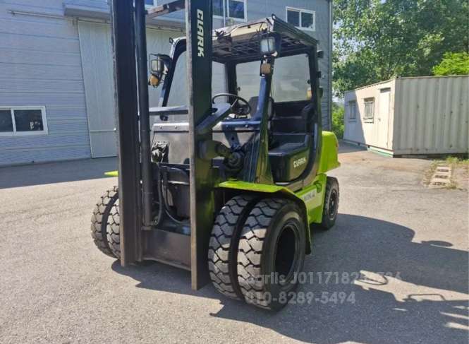 Kukje Forklift 삼성클락 4.5톤자동발디젤지게차 하이마스타4미터50 상승  운전석