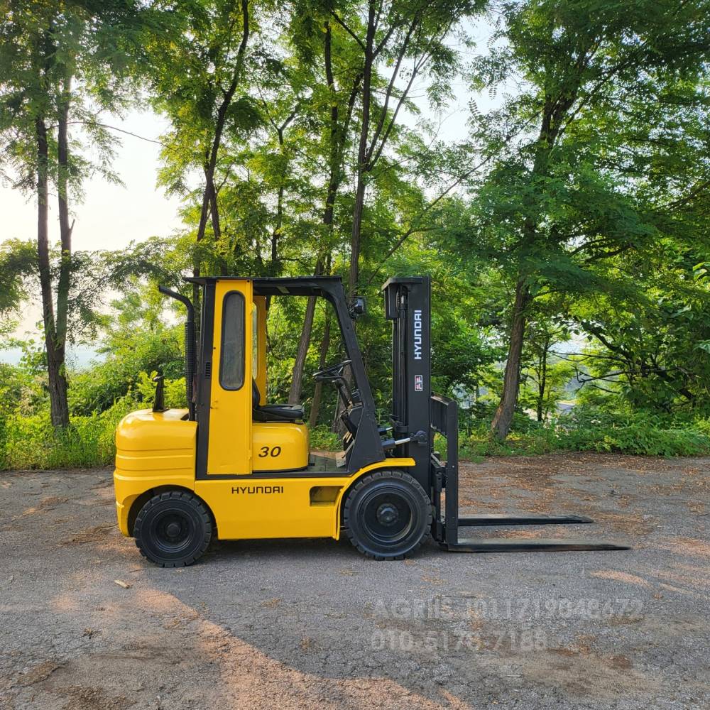 Hyundai Forklift 중고지게차 현대 HDF30-II  디젤 지게차  측면