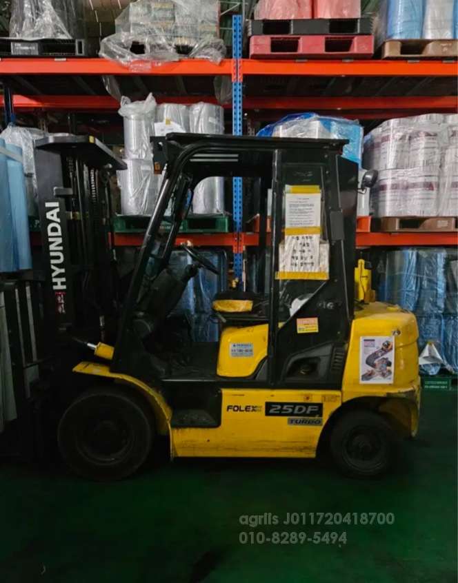 Kukje Forklift 현대포렉스2.5톤3단마스타사이드쉬프트  측면