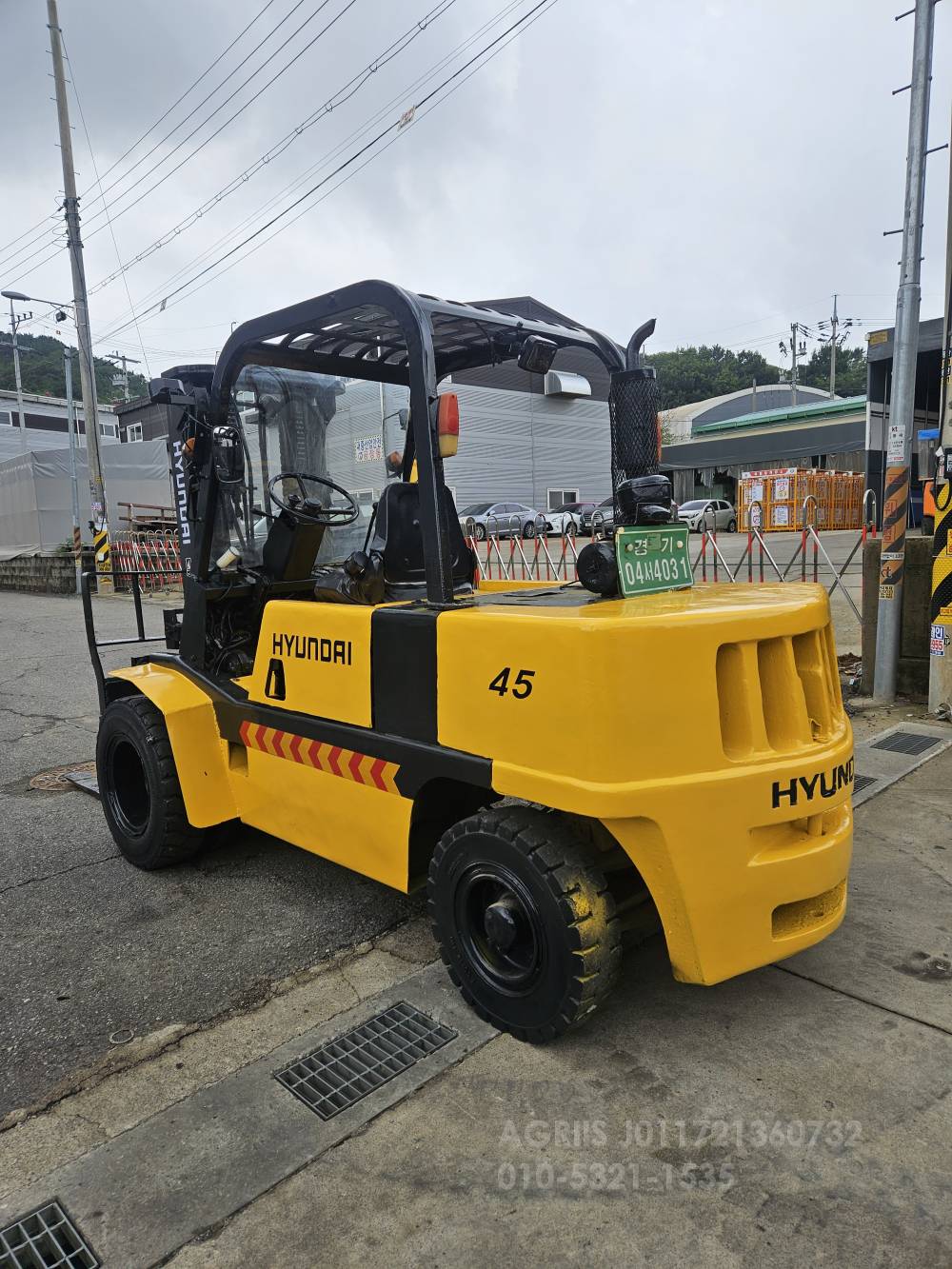 Hyundai Forklift 현대 PF4.5톤 자동발중고지게차   사진 8