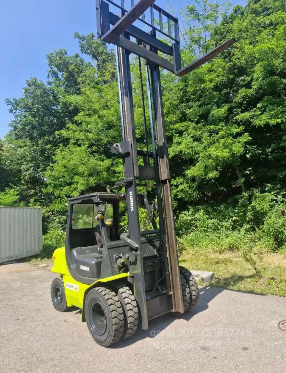 Samsung Forklift 삼성클락 4.5톤 자동발하이마스타 디젤  측면