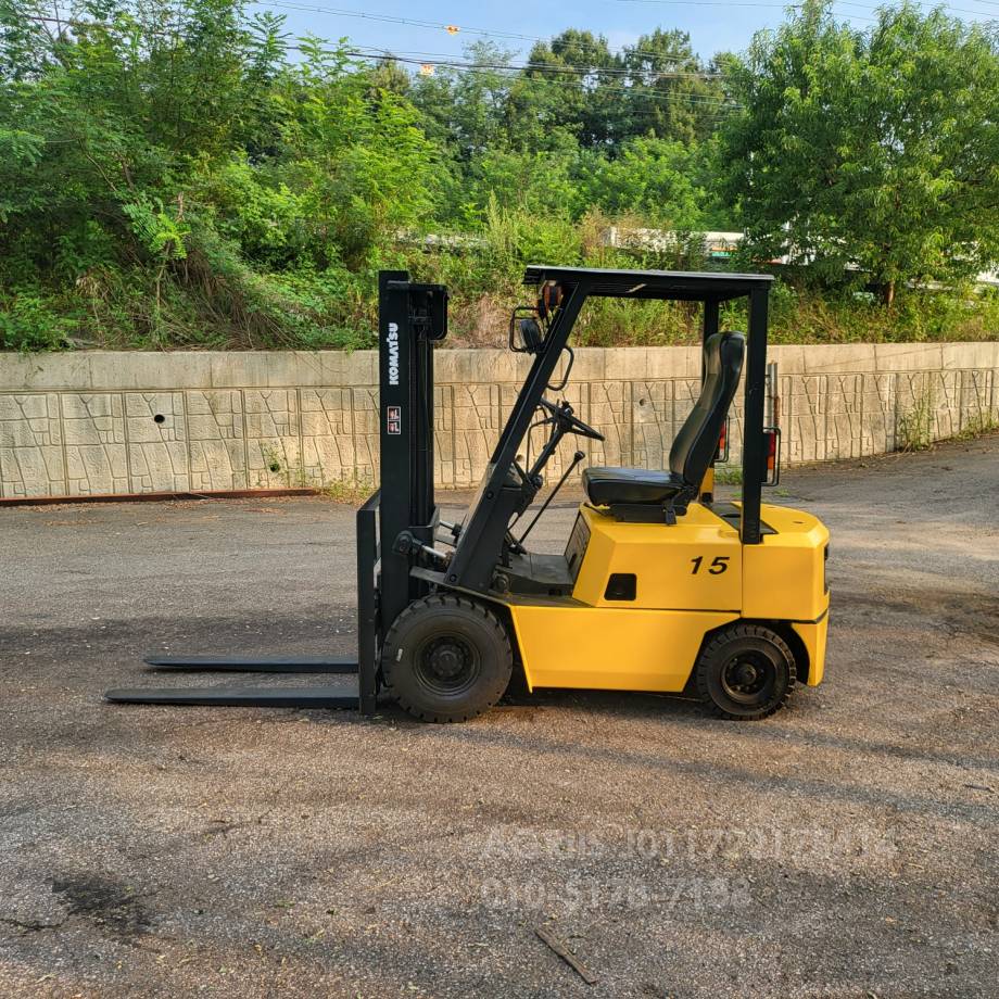 Komatsu Forklift 중고지게차 코마츠  DG15 가솔린 1.5톤 지게차  앞좌측면