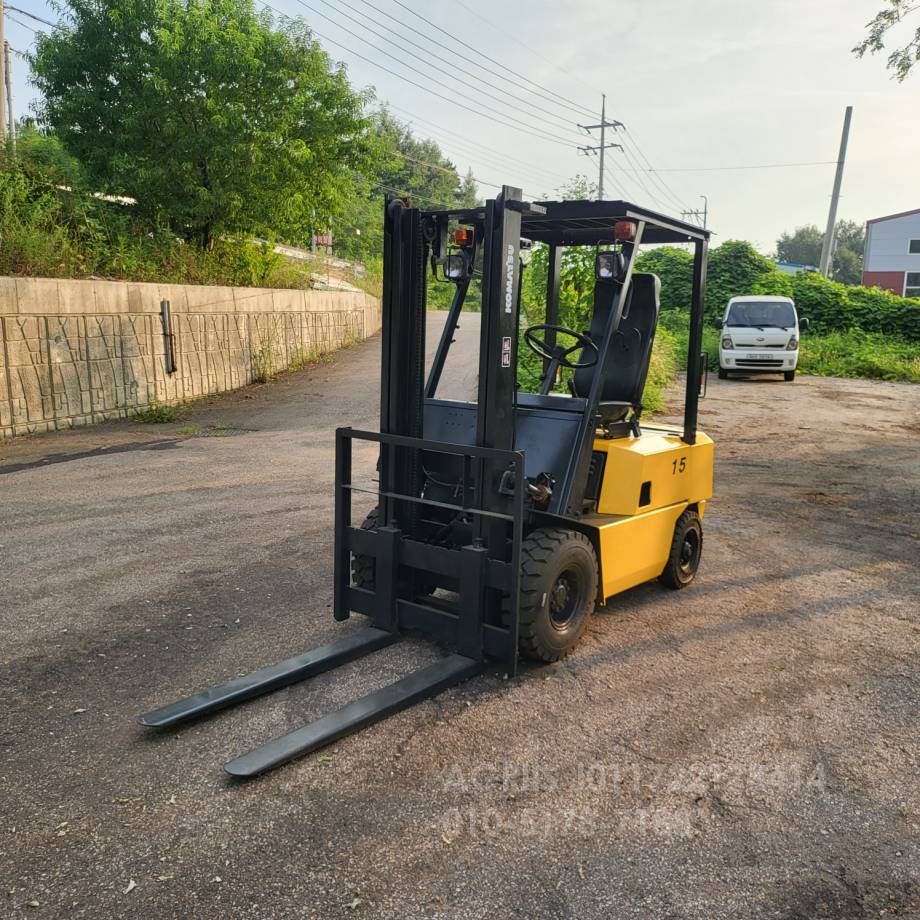 Komatsu Forklift 중고지게차 코마츠  DG15 가솔린 1.5톤 지게차  뒤우측면