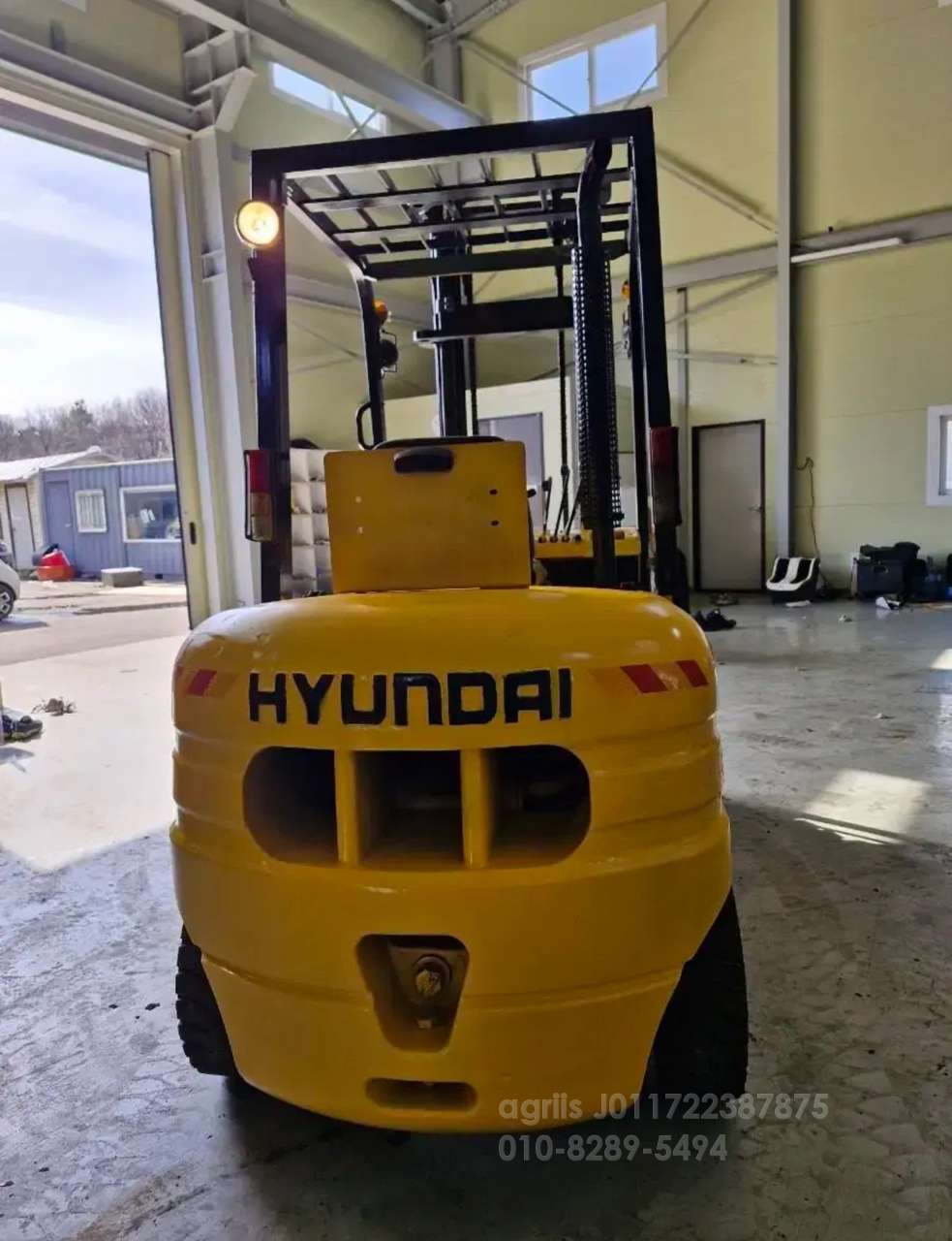 Hyundai Forklift 현대3톤 하이마스타4미터상승 디젤지게차  운전석