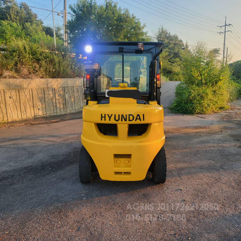 Hyundai Forklift 중고지게차 현대 포렉스35D 디젤 3.5톤 3단 지게차3단자동발캐빈히터덧발  사진 7