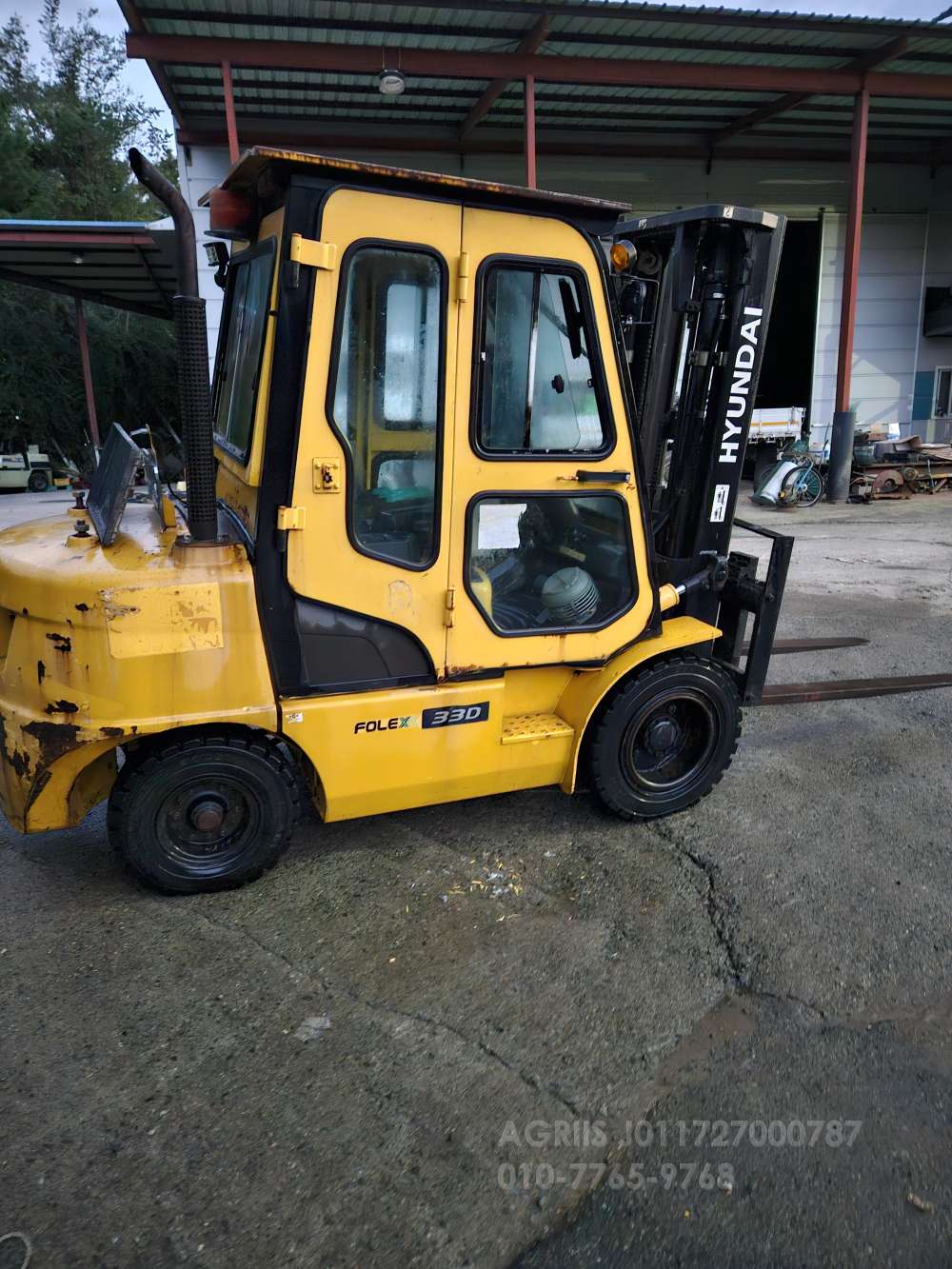 Hyundai Forklift 지게차FOLEX 33D  앞좌측면