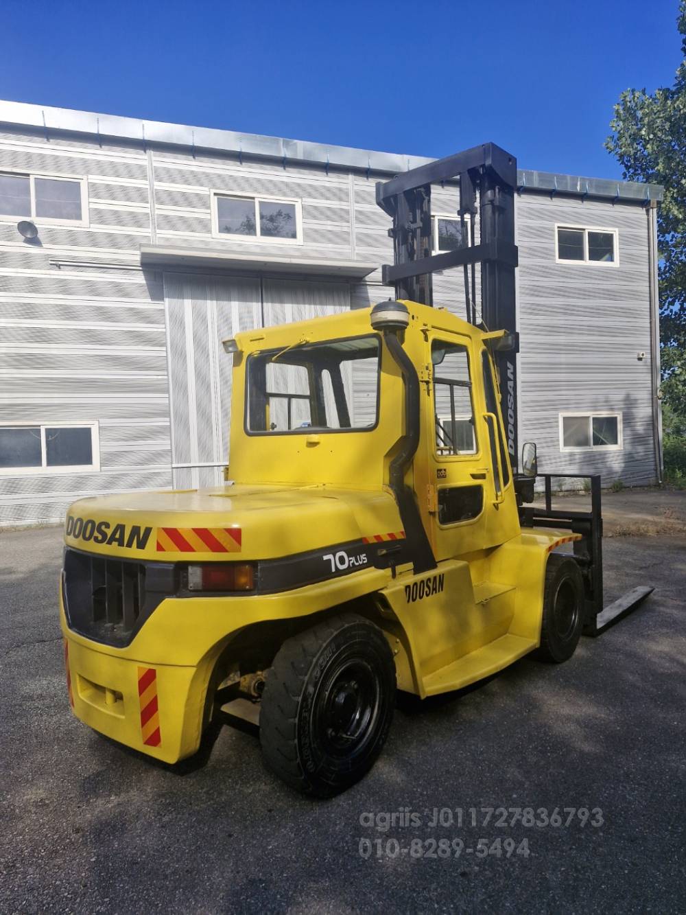 Doosan Forklift 두산7톤 하이마스타 자동발 디젤지게차  운전석