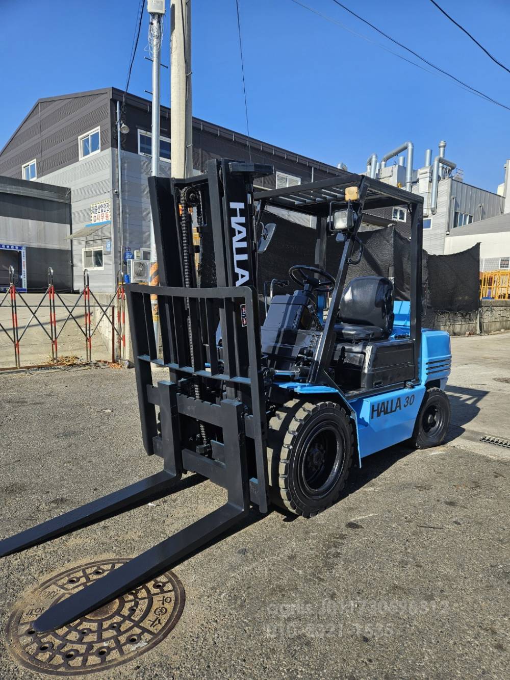  Forklift 한라 DF30M 중고지게차  앞좌측면