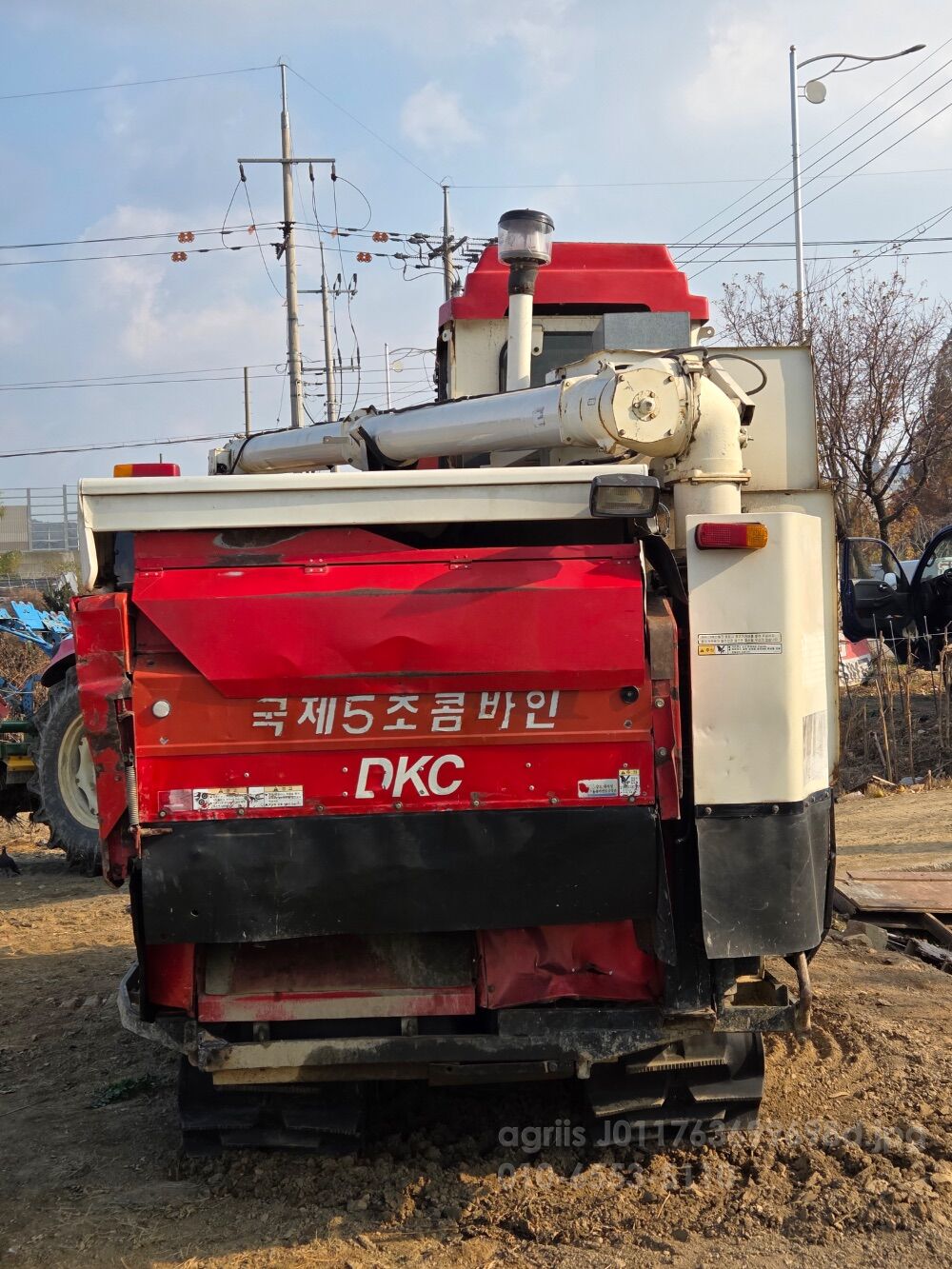 Kukje Combine Harvester DKC865 (5Rows) 뒤우측면