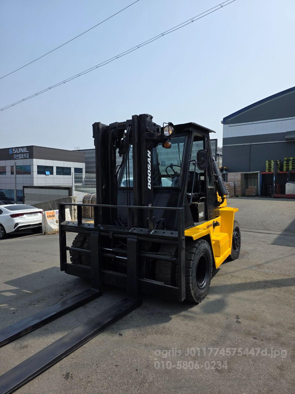 Doosan Forklift LD5톤 자동발 (5톤) 뒤우측면