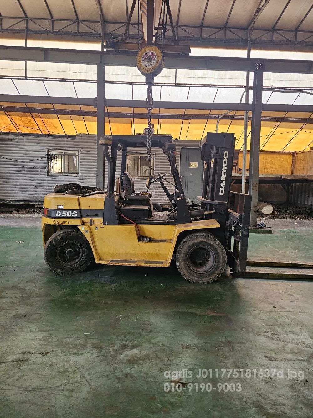 Doosan Forklift D50S (5.0톤) 뒤우측면