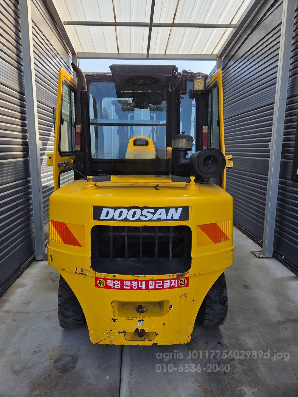  지게차 4.5 4.5톤  뒤우측면