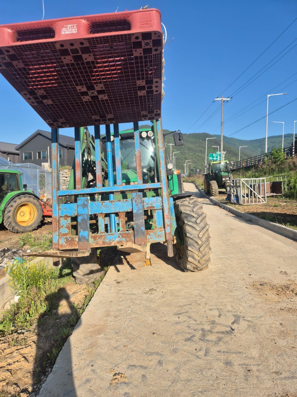  Forklift 무상차다이지계발모니터카매라 (2톤) 뒤우측면
