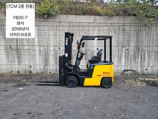  Forklift 중고 FB20-7 전동 좌식 2톤 (사이드쉬프트) 앞좌측면