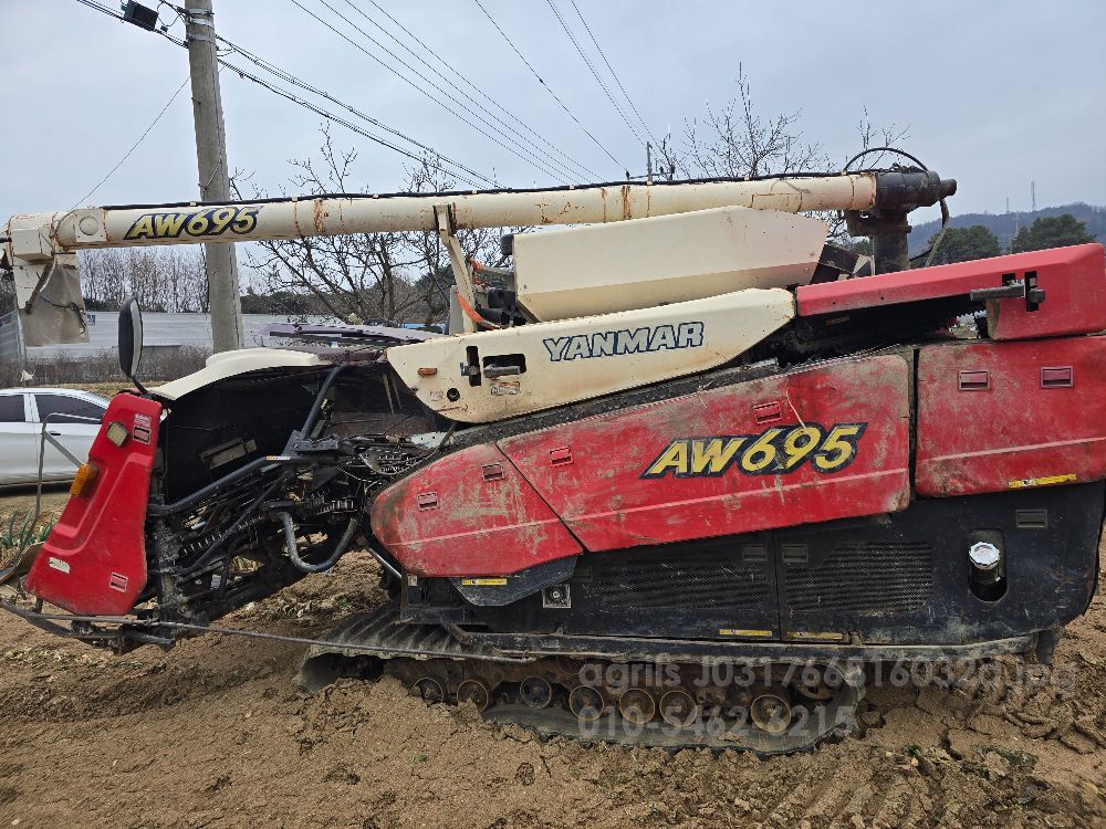 Yanmar Combine Harvester AW695 (6Rows) 뒤우측면