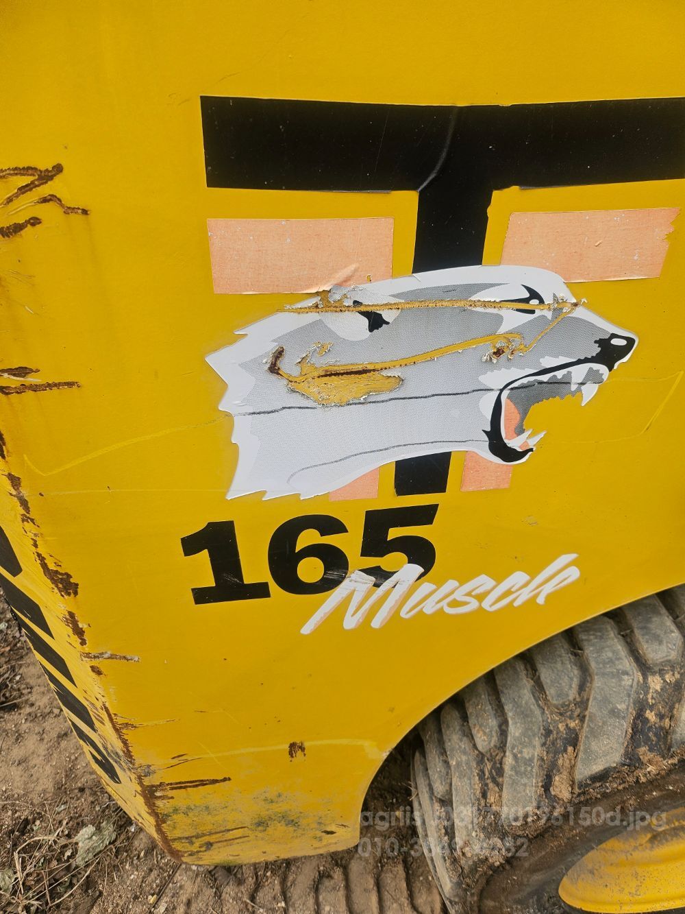 캐터필러 스키드로더 165 뒤우측면