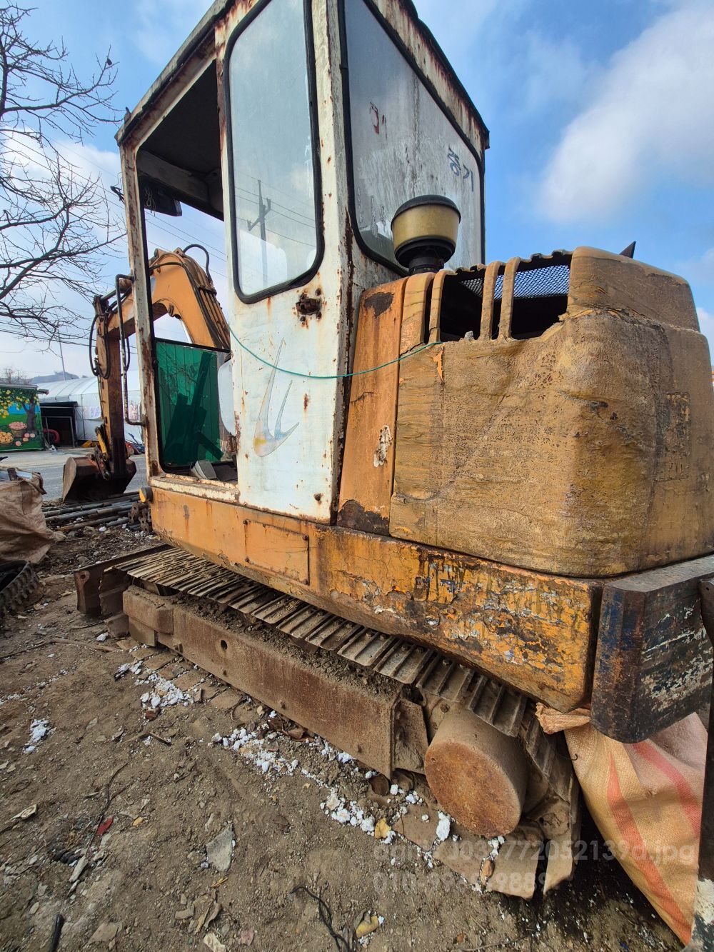 삼성3a굴삭기 굴삭기 삼성3a (4,9톤) 뒤우측면