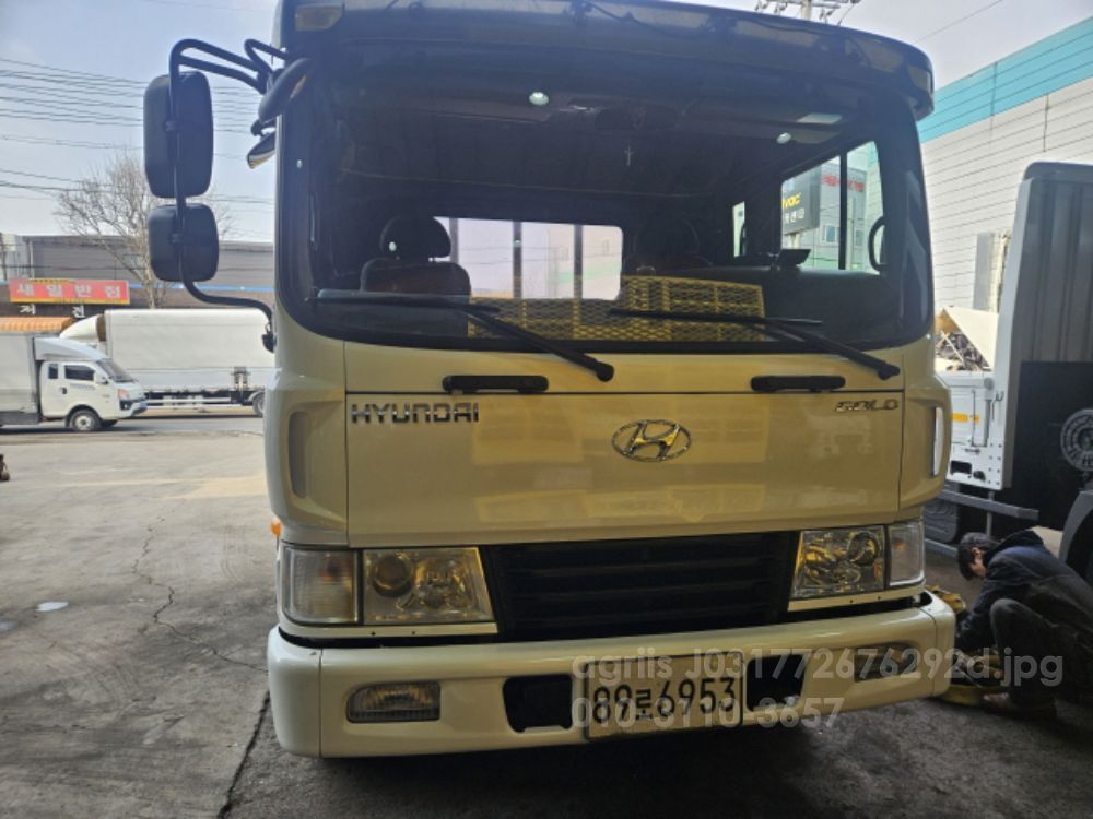 현대 태건특장 농기계운반 사다리 메가트럭 저상사다리 뒤우측면