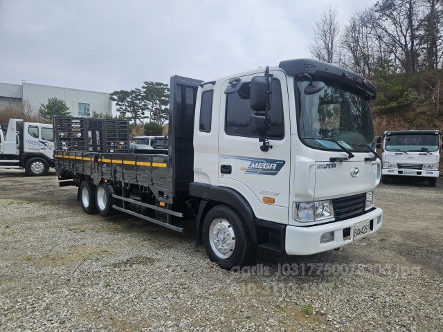 현대 태건특장 농기계운반 사다리 메가트럭6M25초장축앞축사다리 뒤우측면